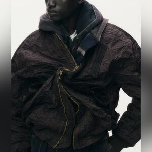 GLENN MARTENS H&M BOMBER JACKET WITH FOIL